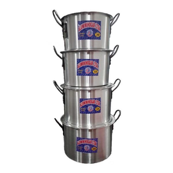 Juego de ollas aluminio hogar