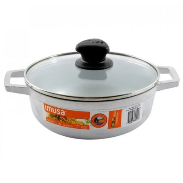 Olla a presión de 4.5 litros + caldero 20 cm con tapa de vidrio Imusa - Imagen 3