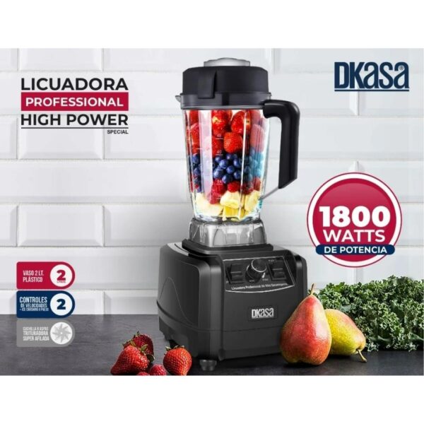 Licuadora profesional high power Dkasa 1800 w - Imagen 3