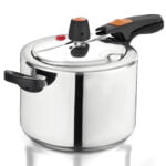 Olla a presión de 4.5 litros + caldero 20 cm con tapa de vidrio Imusa