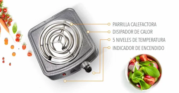 Estufa eléctrica de 1 puesto - Imagen 5