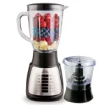 Licuadora Silver Vaso de Vidrio Home Elements