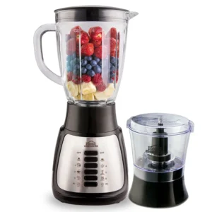 Licuadora Silver Vaso de Vidrio Home Elements