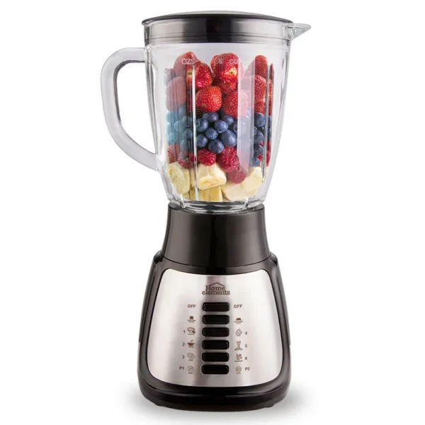 Licuadora Silver Vaso de Vidrio Home Elements - Imagen 7