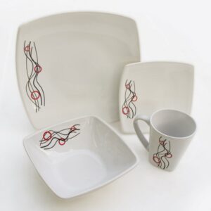 Vajilla Splendor Olas 16 Piezas Porcelana Blaker
