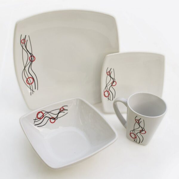 Vajilla Splendor Olas 16 Piezas Porcelana Blaker