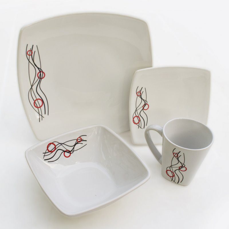 Vajilla Splendor Olas 16 Piezas Porcelana Blaker