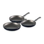 Set de 3 Sarténes IMUSA Basic 18, 20 y 24cm Negro