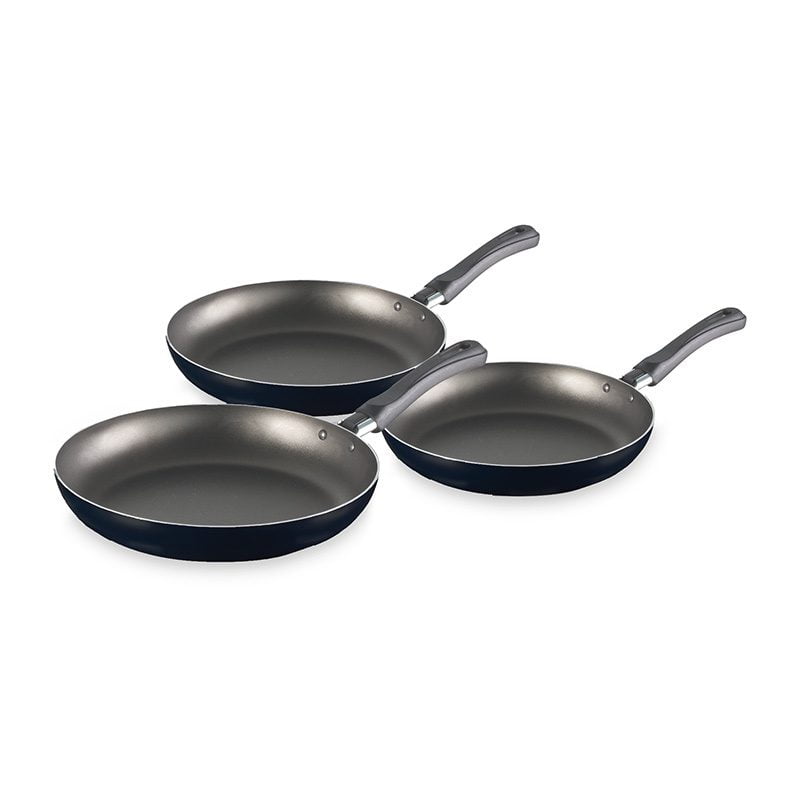 Set de 3 Sarténes IMUSA Basic 18, 20 y 24cm Negro