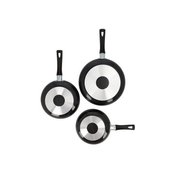 Set de 3 Sarténes IMUSA Basic 18, 20 y 24cm Negro - Imagen 7