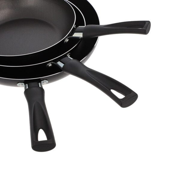 Set de 3 Sarténes IMUSA Basic 18, 20 y 24cm Negro - Imagen 6